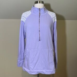 Lilly Pulitzer UPF 50+ Skipper Popover in Light Lilac Verbana size Large